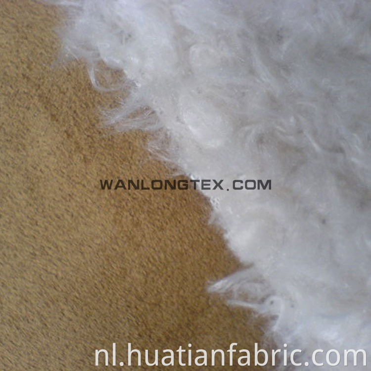 Faux Suede Stof Bonded Berber Fleece voor kledingstuk